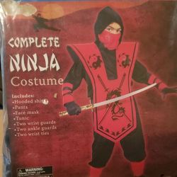 Ninja Costume Child RED