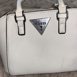 Guess small white purse leather vintage handbag