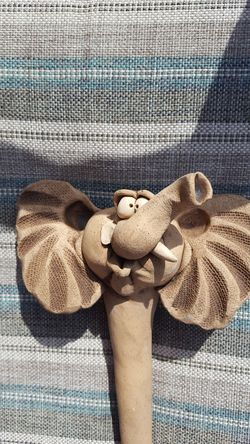 Pottery elephant flower pot decor