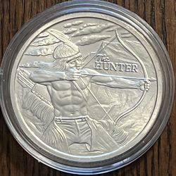 1 Oz Silver2017 The Hunter  .999 Fine Silver