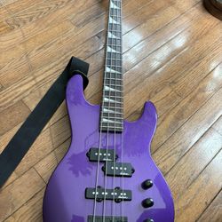 Jackson Concert Bass Minion JS1X Short-Scale Bass Guitar Pavo Purple