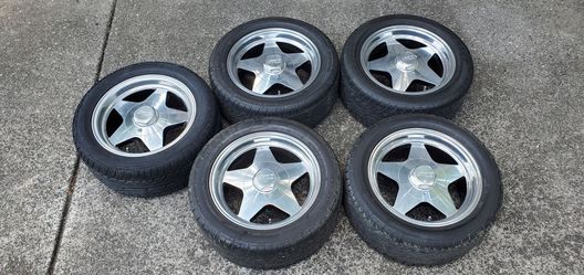Rare Eagle Alloy 15×7 5-Spoke Wheels w/ Dunlop Tires