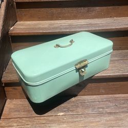 Antique Enamelware Breadbox—German. 