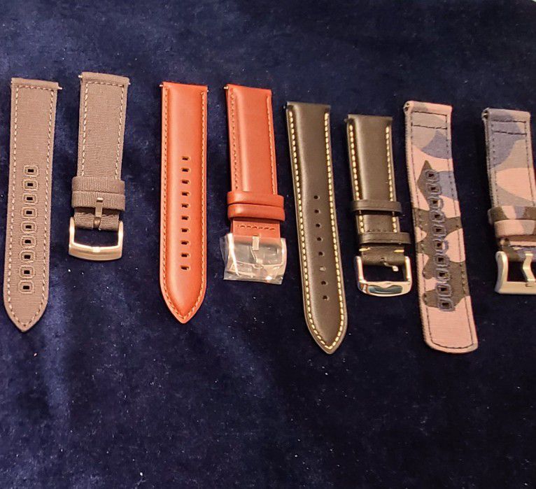 8 Watch Straps--All 22mm