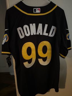 Rams Donald baseball style jersey small thru 3xx