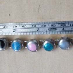 Multi Stone Link Bracelet 