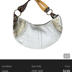 Coach soho hobo Nubuc stud leather bag