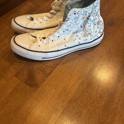 Woman’s Converse Confetti High Top Sneakers Shipping Available 