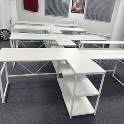 White Office desk 