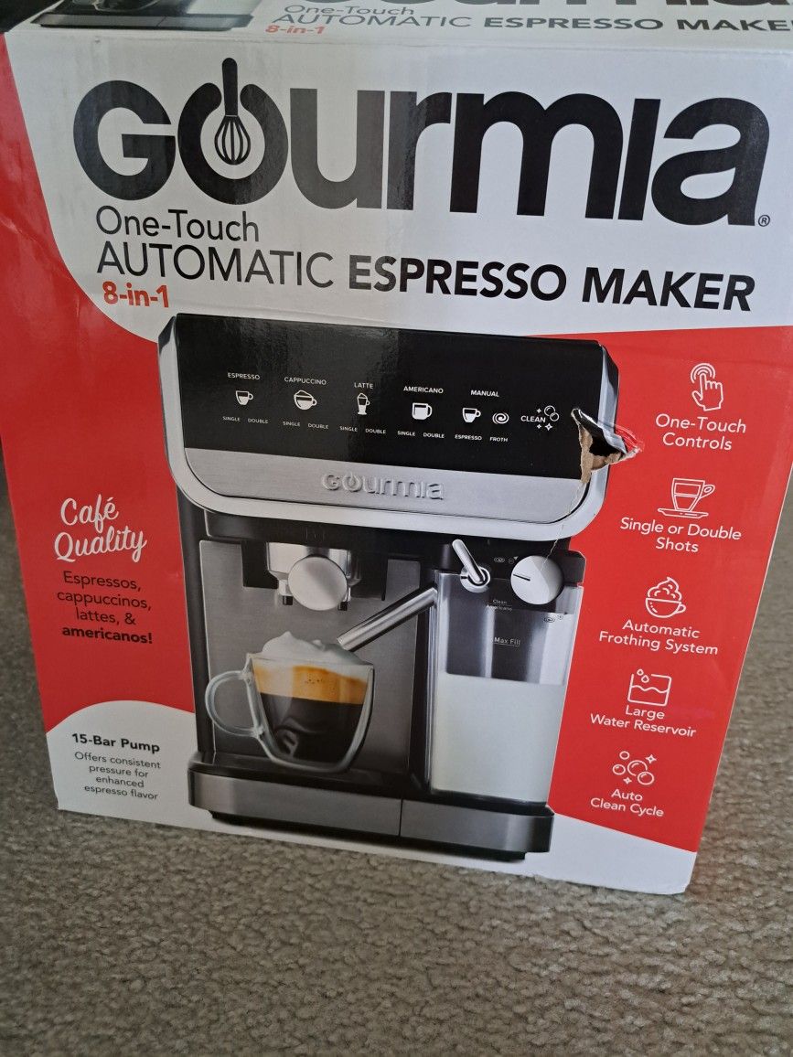 Gourmia Espresso, Cappuccino, Latte & Americano Maker with