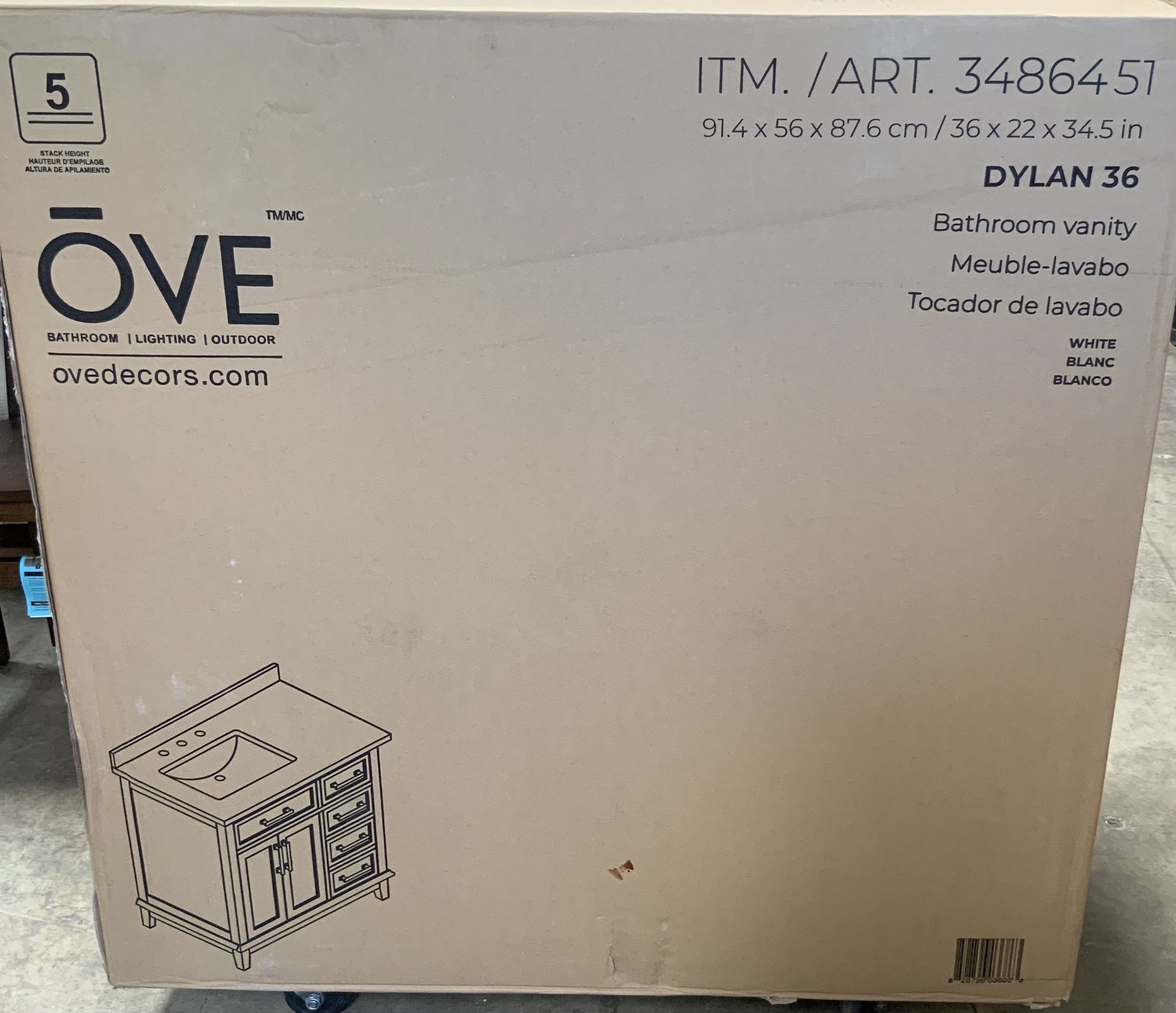 OVE Decor Dylan 36¨ Bath Vanity