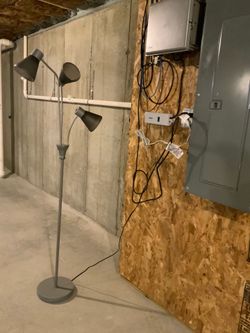 3 - Light adjustable Tree Floor Lamp - metal finish