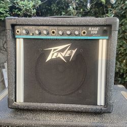 Vintage 1980s Peavey Rage 108 Electric Guitar Amplifier ~ Teal Stripe Amp ~ Sounds Amazing!