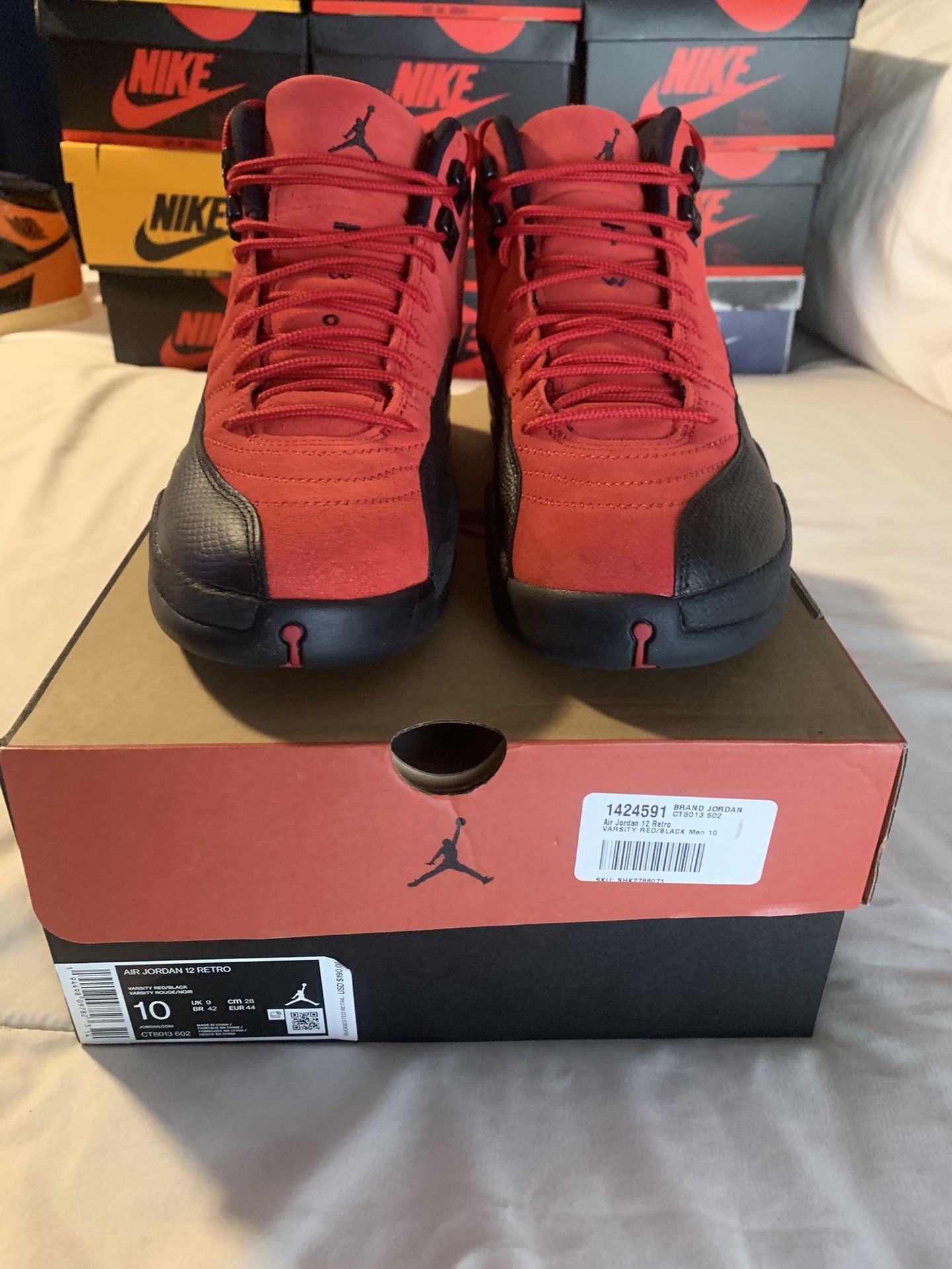 Jordan 12 Reverse Flu Game