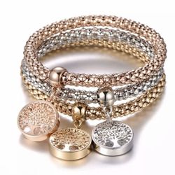 Tree of life three bracelet set