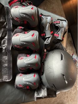 Skating Helmet, knee, elbow and wrists guards