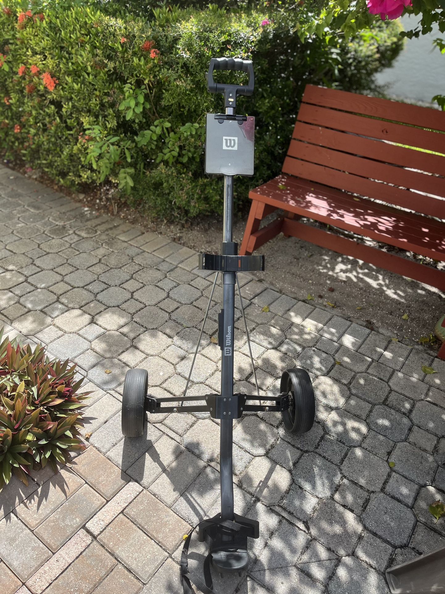 golf trolley push/pull cart