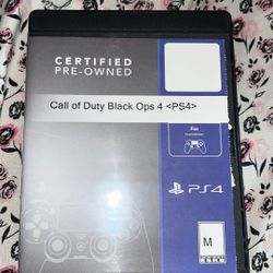 Bo4 PS4