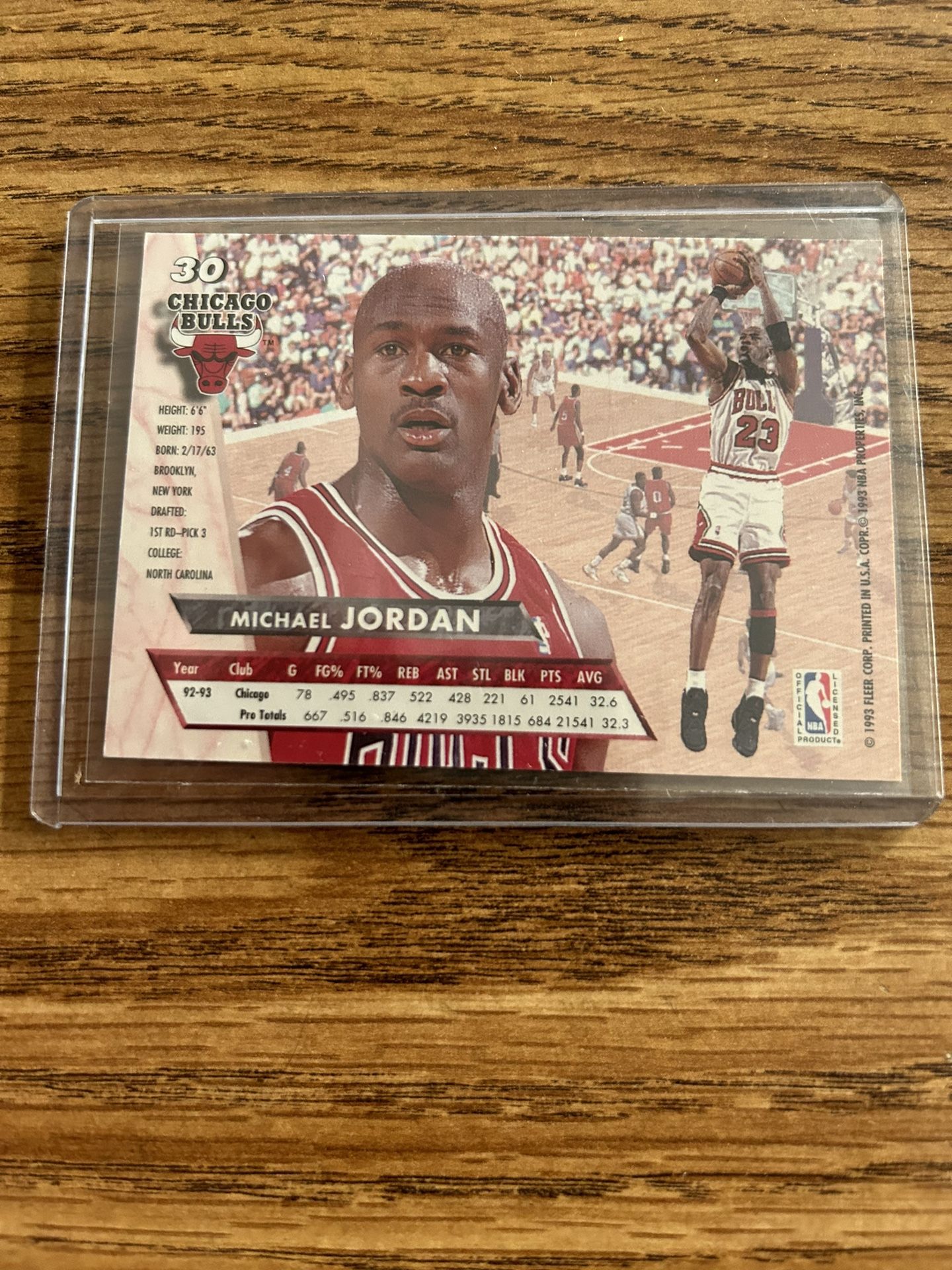 Sports Memorabilia Michael Jordan Card