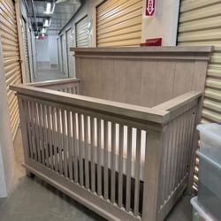 Light Wood Baby Crib (Never Used)
