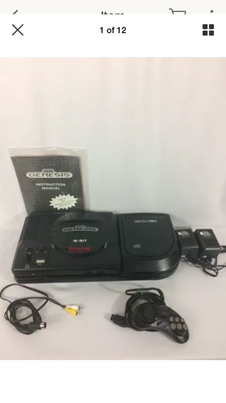 Sega Genesis With Sega Cd
