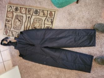 Black Overall Bibs for subzero weather .