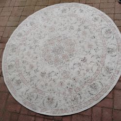 5ft Round rug 2 entry rugs