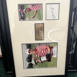 Golf Wall Decor original autographed Sang-Moon Bae with frame