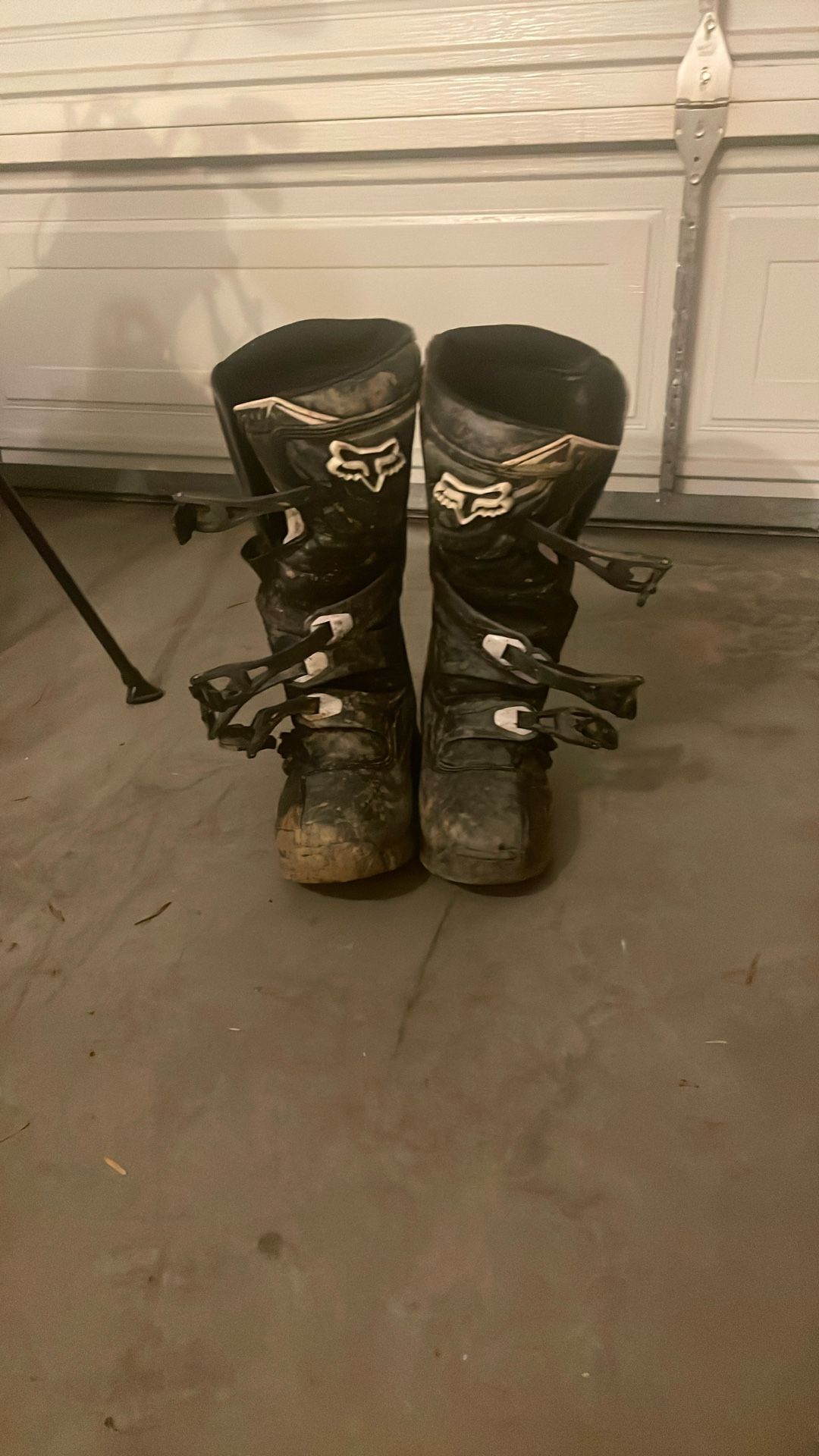 Youth Fox V3 Comp Boots Black Size 8