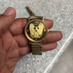 Antique Gold Watch And Tie Bars