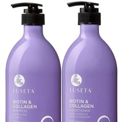 Luseta Biotin & Collagen Shampoo & Conditioner SET OF two 33.8oz LARGE 