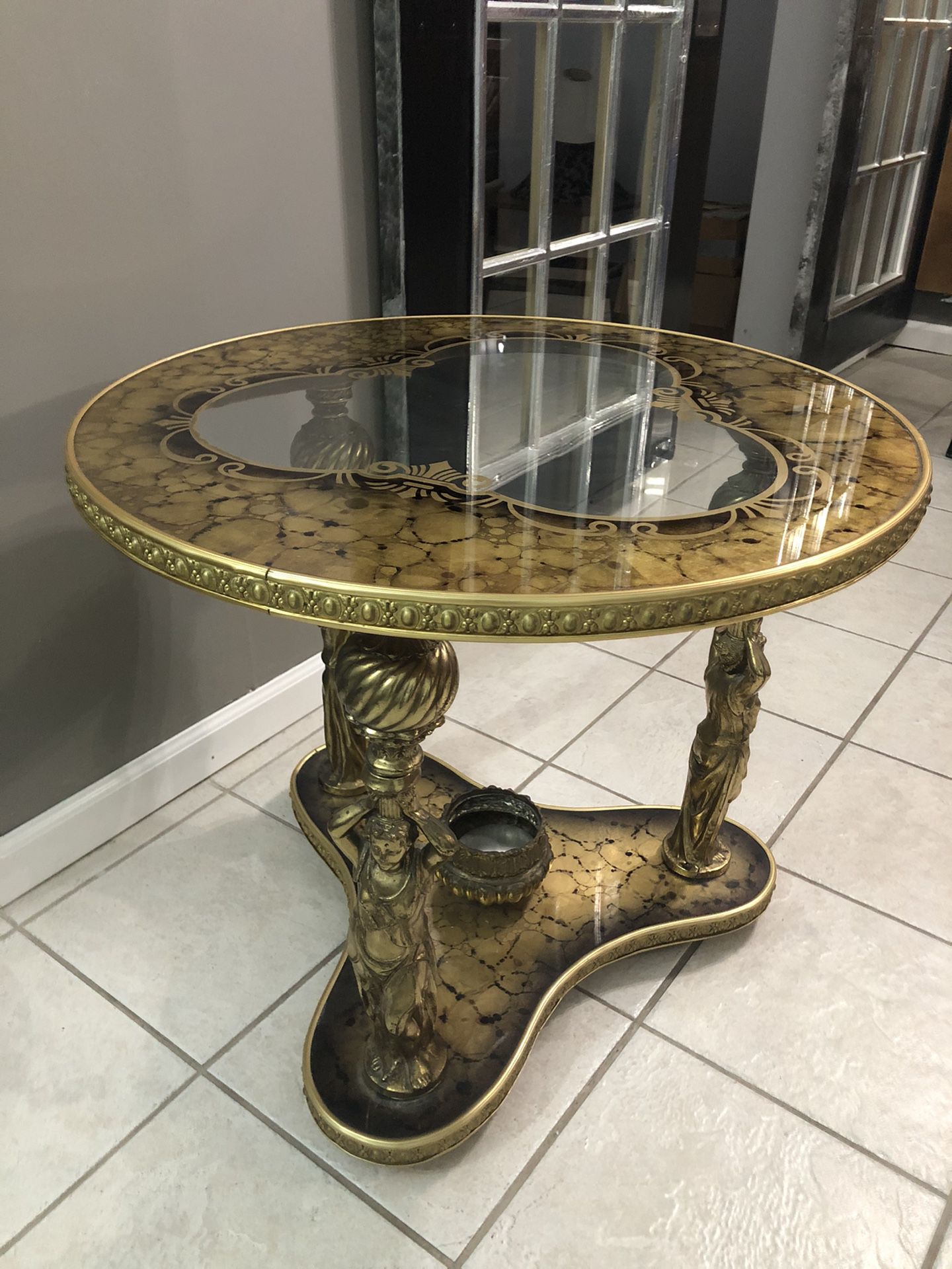 Antique Statue Goddess Table