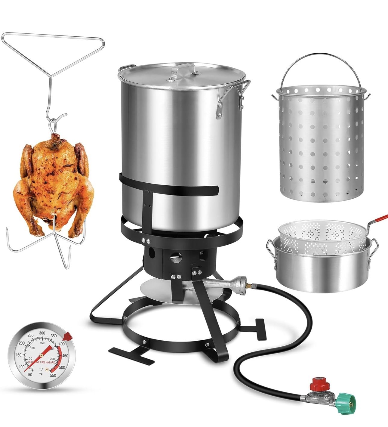 30QT Turkey Fryer & 10QT Fish Fryer Kit