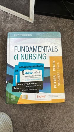 Fundamentals of Nursing, Nursing school book