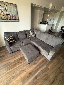 Sectional Couch & Ottoman