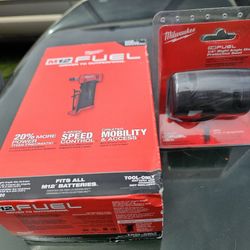 Milwaukee 2485-20 M12 1/4" Cordless Right Angle Die Grinder BARE TOOL, with Milwaukee  Boot,  NEW