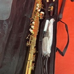 Nice Gold Straight Soprano Saxophone with New Reeds $380 Firm