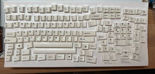 JTK white on black key caps