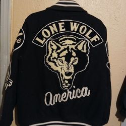 "RARE" LARGE LONE WOLF AMERICAN  JACKET