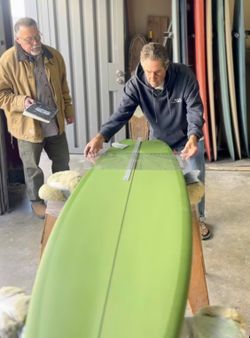 Steve Lis Designs 7’6 Quad Fish Surfboard 10/10