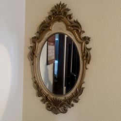 Bombay Co Ornate Gold Wall Mirror  32” x 18”