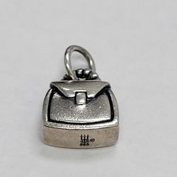 RETIRED JAMES AVERY .925 Sterling Silver Handbag Purse 3D Charm