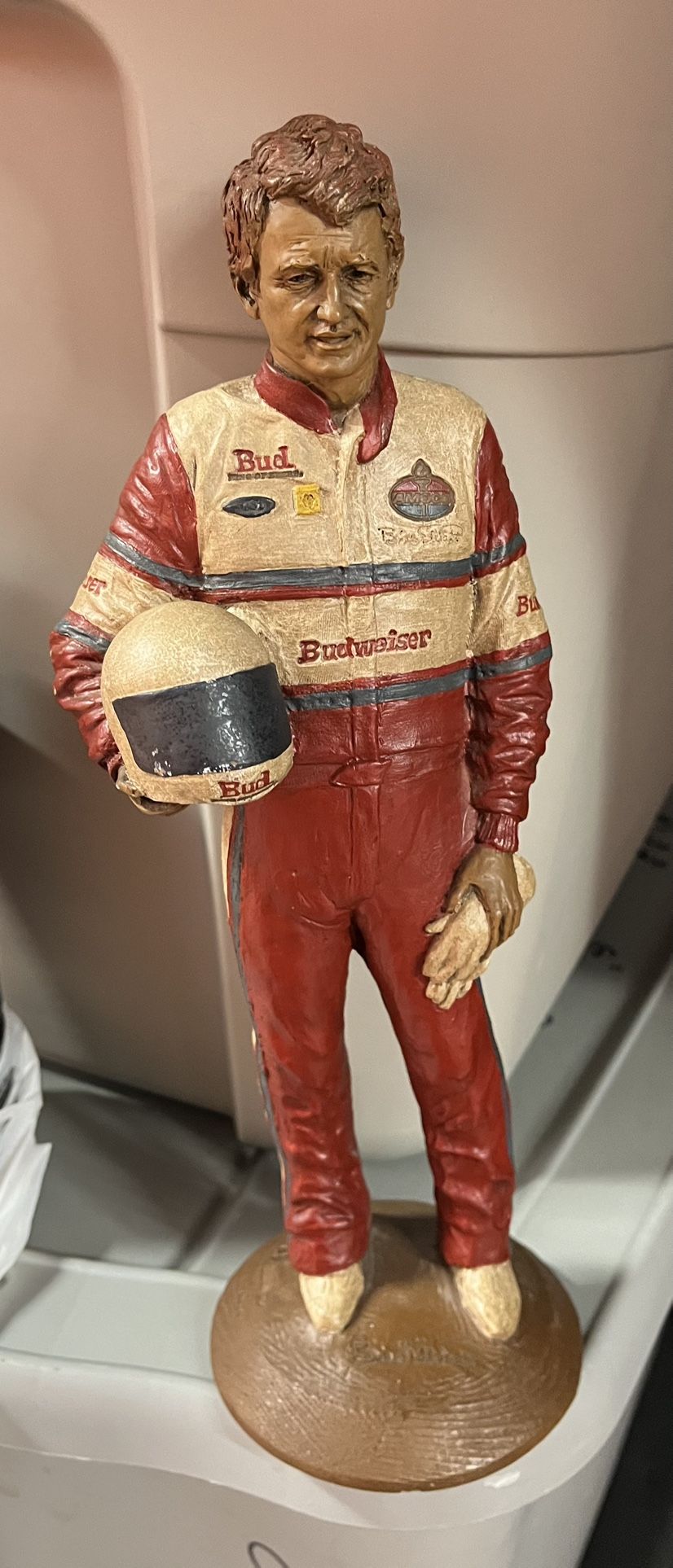 VINTAGE NASCAR BILL ELLIOTT SCULPTURE