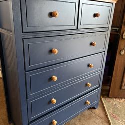 Cafe Kid Tall Blue Dresser