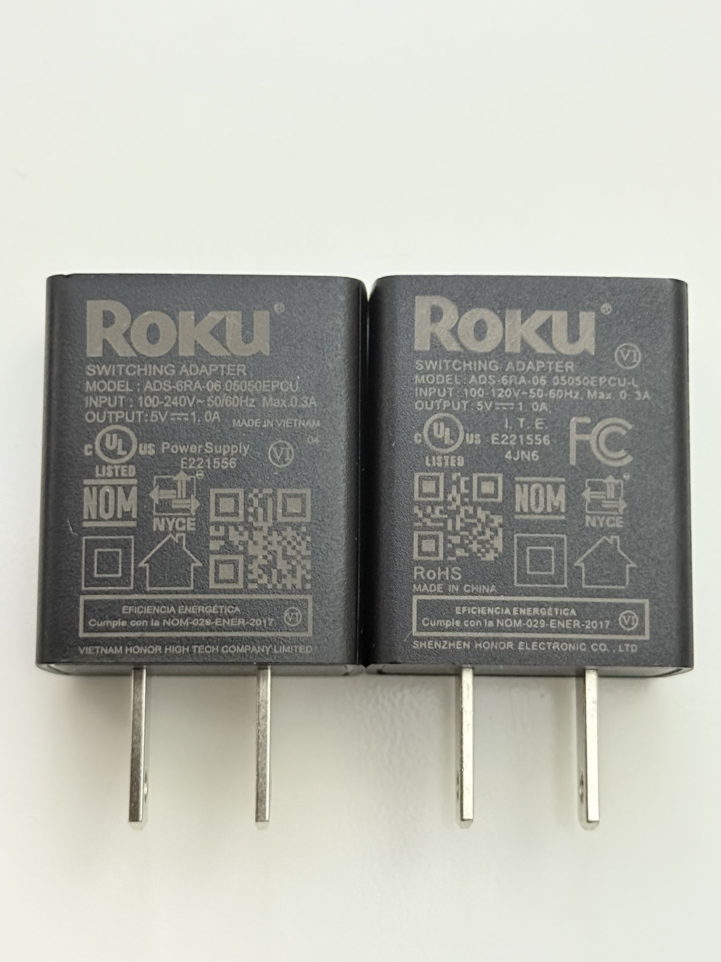 ROKU - USB Power Adapter / Wall Charger for Streaming Services