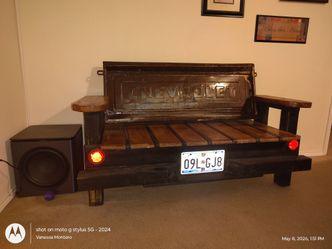 Chevrolet tailgate wooden bench