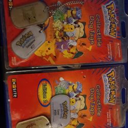 1999 Pokémon Dog Tags 