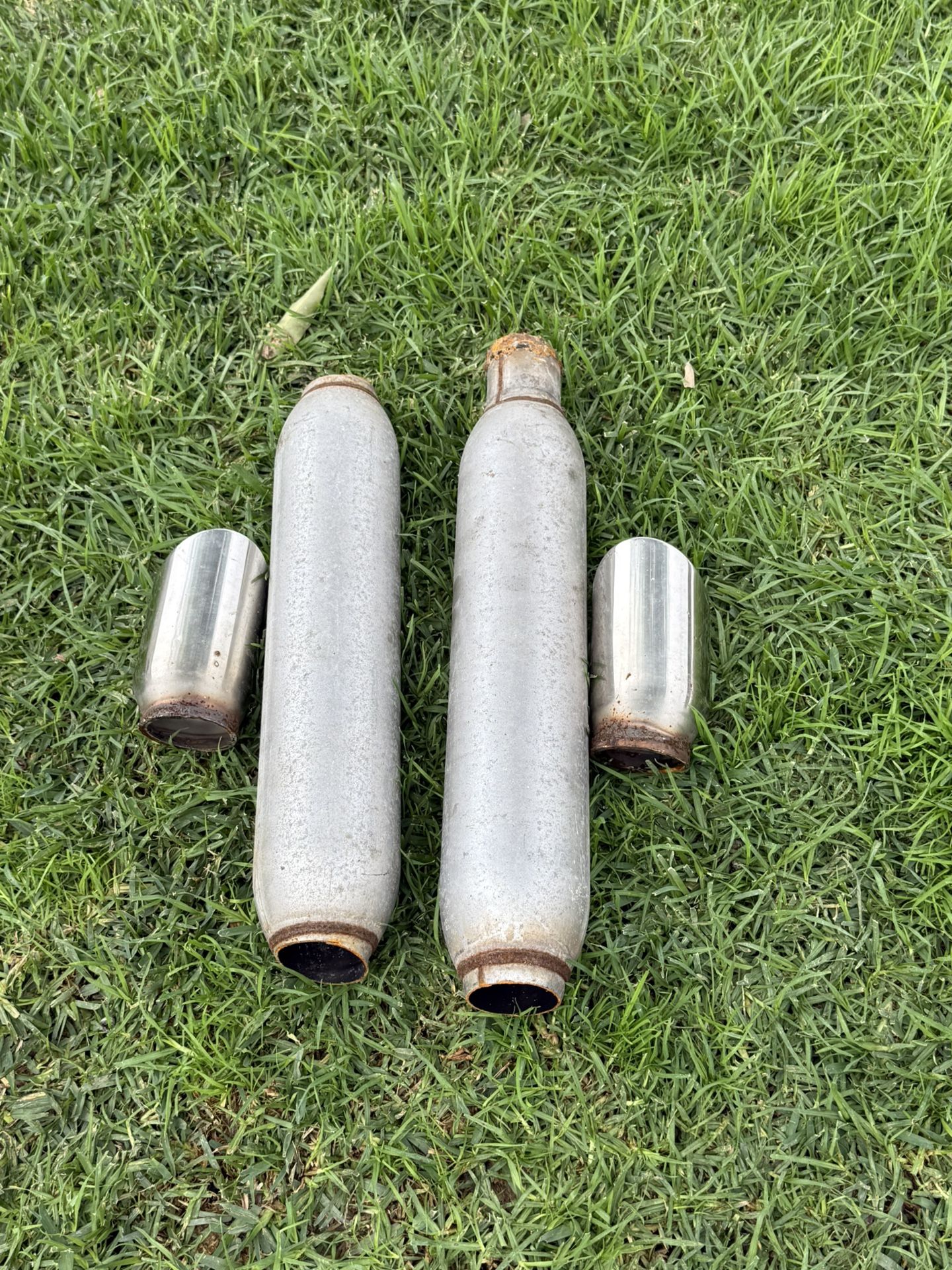 Straight Muffler Pipe with Tail Pipe