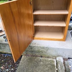 2 Shelf Wooden Cabinet Great Condition 