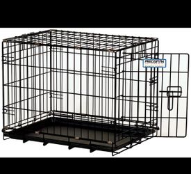 Precision Pet Wire Dog Crate – 30”L x 19”W x 21”H, Folding, Black